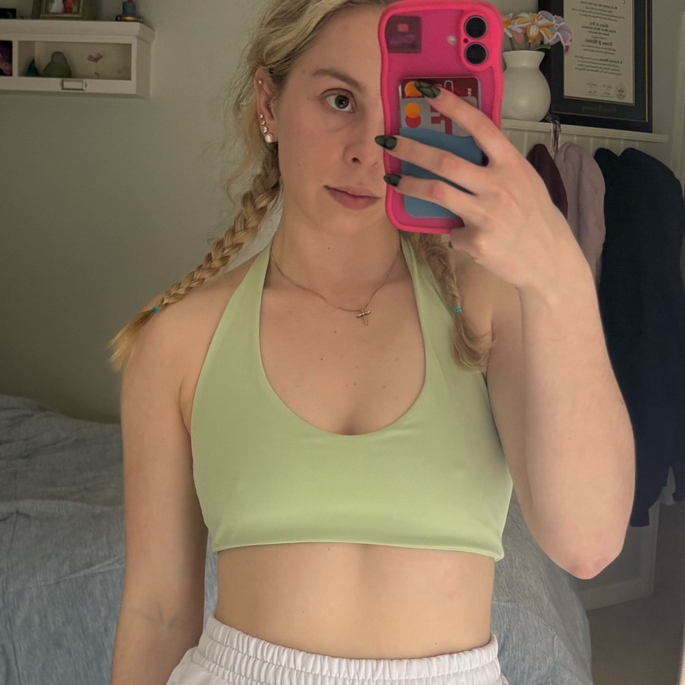 Green Halter Bralette